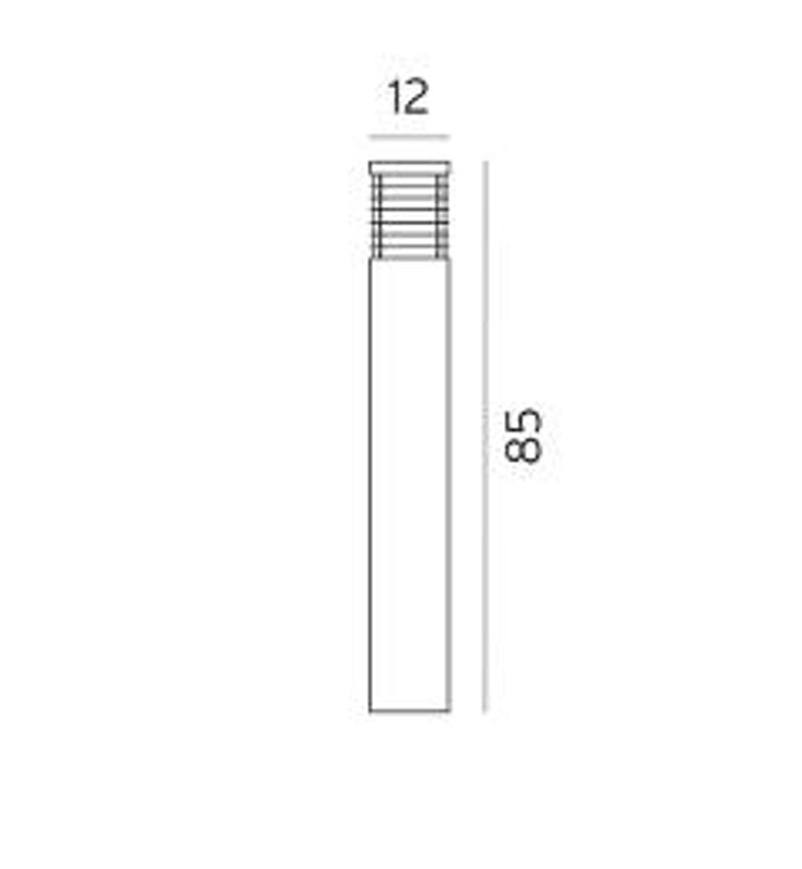 Norlys Scandinavian Wood Halmstad 1410 E27 85cm Galvanisert