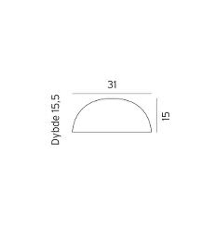 Norlys Halden 517  9,1W LED Vegglampe Grafitt