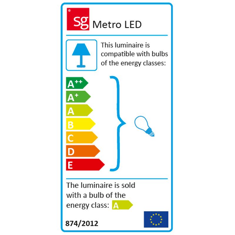 Sg Metro Sort 360lm 2700K Ra>80 Faseavsnitt