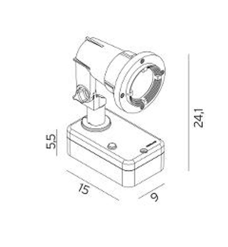 Norlys Sande 1594 Spot 7W LED Grafitt