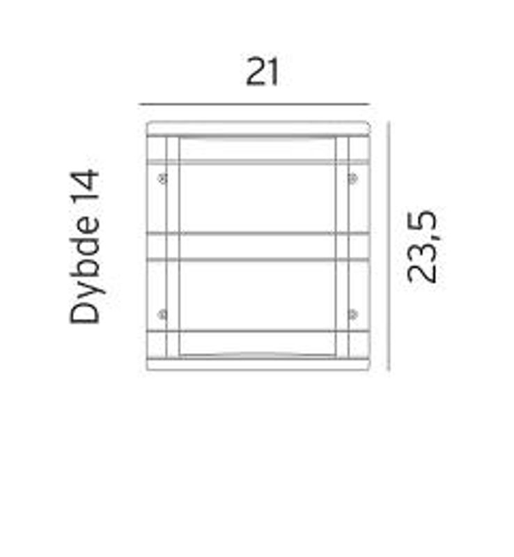 Norlys Stockholm 1600 13,1W LED Sort