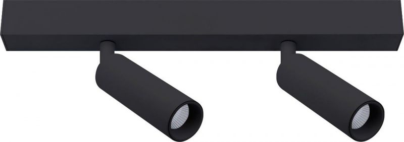 Unilamp Cylinder Bar 2x5W 2700K Takskinne med spot Sort