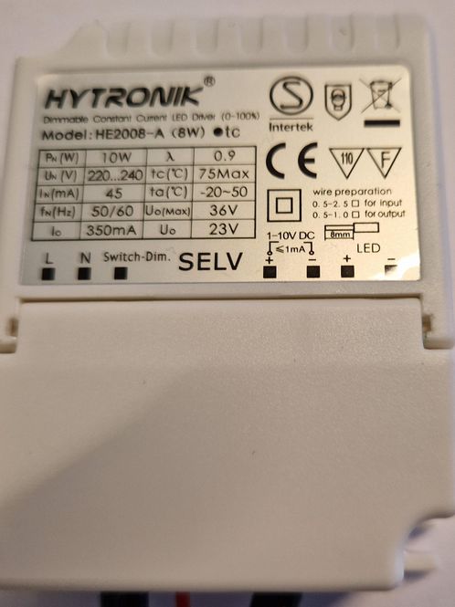 Hovedbilde Hytronik HE2008, 350mA LED ...