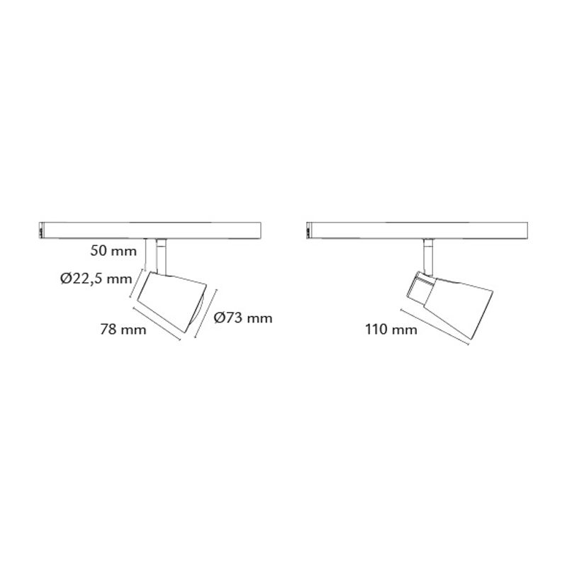 Sg Zip Zoom Hvit DimToWarm 300lm 2000-2800K Ra>90 Faseavsnitt