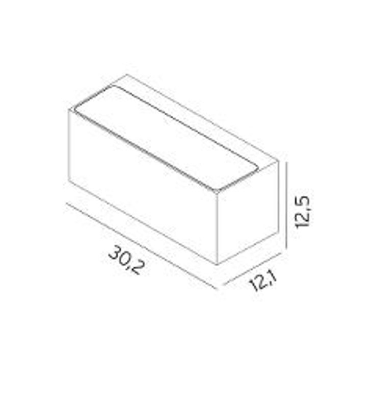 Norlys Asker 1302 Big 5,2W LED Nedlys Grafitt