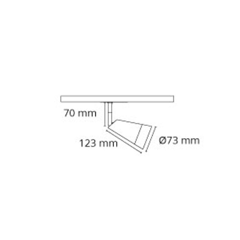 Sg Zip Hvit Glass spot 340lm 2700K Ra>90 Faseavsnitt