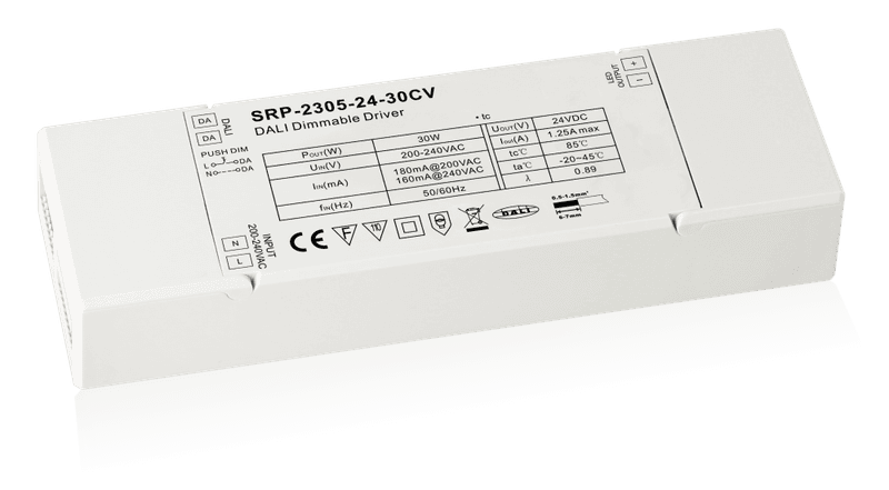 DALI dimbar LED Driver 24V 30W