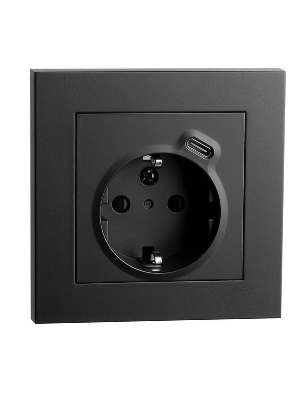 Sg STIKK IF ENKEL M/J + USB-C LADER SORT
