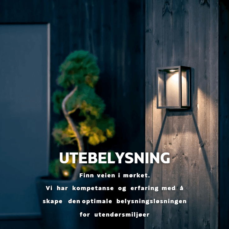 Finn veien i mørket. Vi har kompetanse og erfaring med å skape  denoptimale belysningsløsningen for utendørsmiljøer