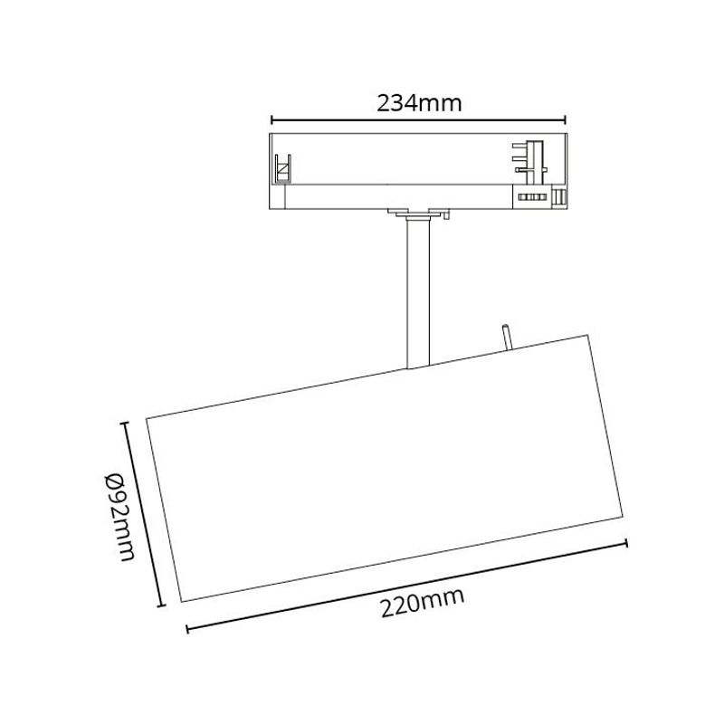 Sg Tube Pro 3-Tenning Hvit 3620lm 3000K Ra>90 DALI